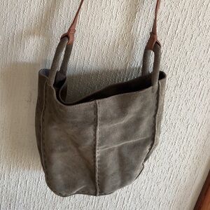 Suede Olive Green The Sak Crossbody Bag